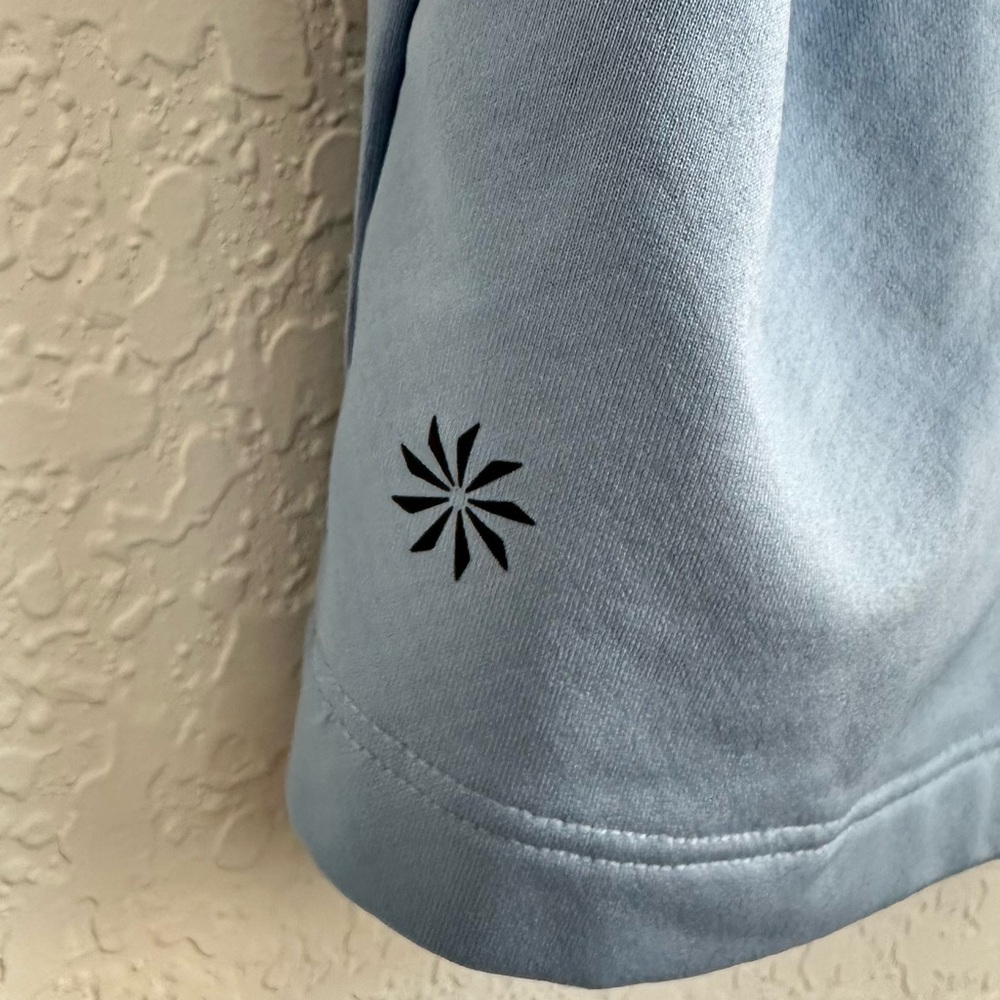 Athleta Women's Light Blue Polyester Mock Neck Long Sleeve Top Size L - Picture 3 of 10